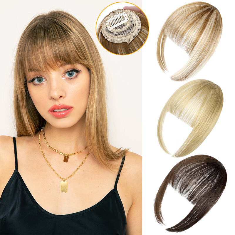 Clip In Blunt Bangs Bang Hair Extension Synthetic Straight B