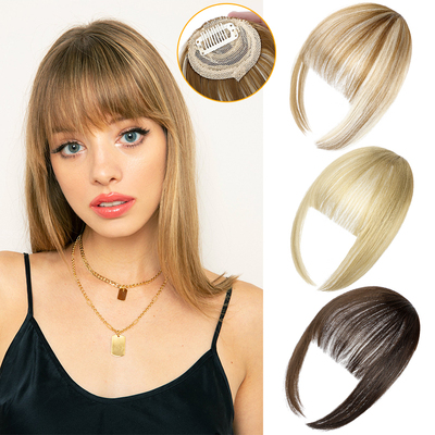 Clip In Blunt Bangs Bang Hair Extension Synthetic Straight B