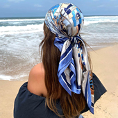 Scarf Four Scarftop For Silk Vintage Headwraps Women Seasons