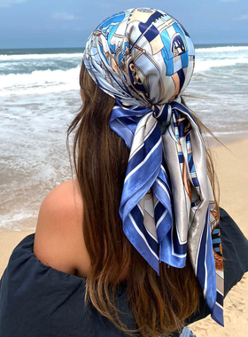 Silk Scarf Scarftop Headwraps For Women Vintage Four Seasons