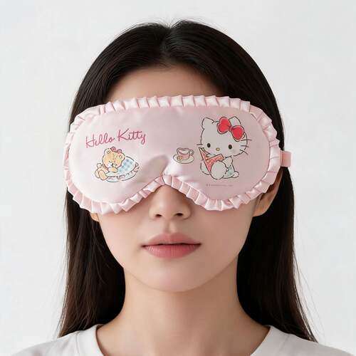 Kitty可爱睡眠眼罩花边