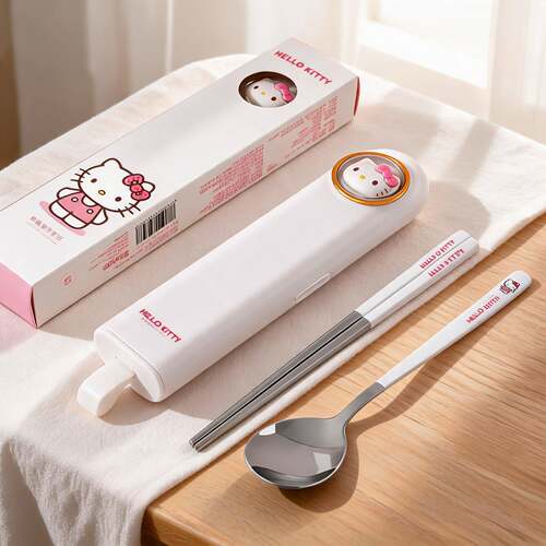 升级kitty勺筷盒装餐具