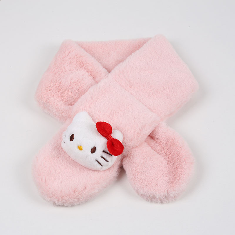 Kitty儿童围巾卡通厚保暖女童2-10岁小学生交叉毛绒幼儿园围脖套,童装/婴儿装/亲子装,围巾,淘宝优惠券,粉丝福利购,淘宝优惠卷