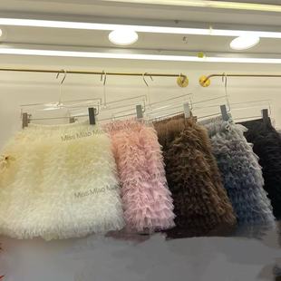 甜美网纱蛋糕裙女高腰蓬蓬半身裙A字短裙多色气质公主短裙