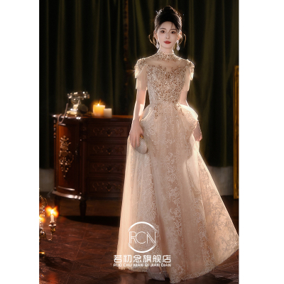 新中式国风艺考礼服订婚敬酒婚纱