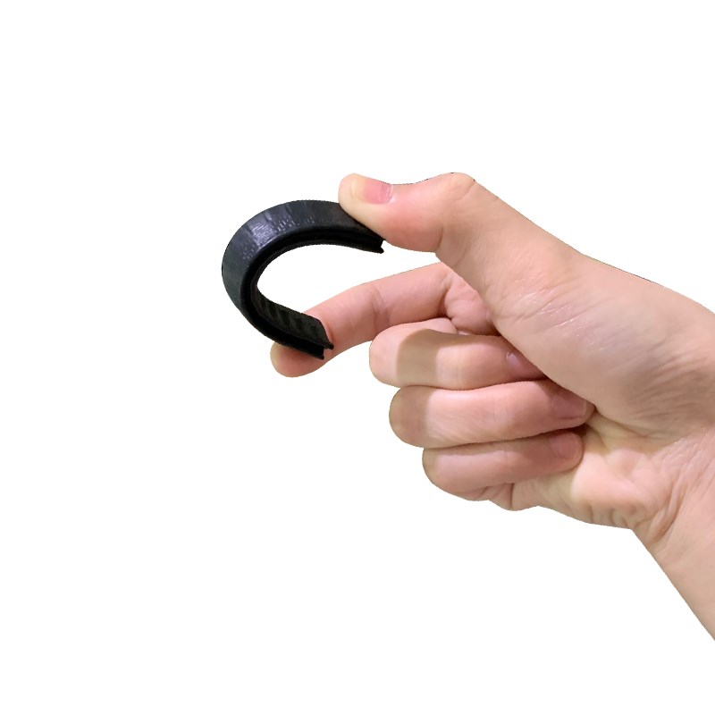 U型骨架密封包边条橡胶条钢带铁芯复合装饰条防撞皮条汽车门装饰