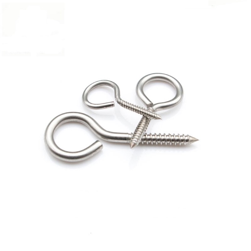 正宗304不锈钢羊眼自攻螺丝 自攻吊环螺钉 带圈手拧P螺丝m3m4m5mm