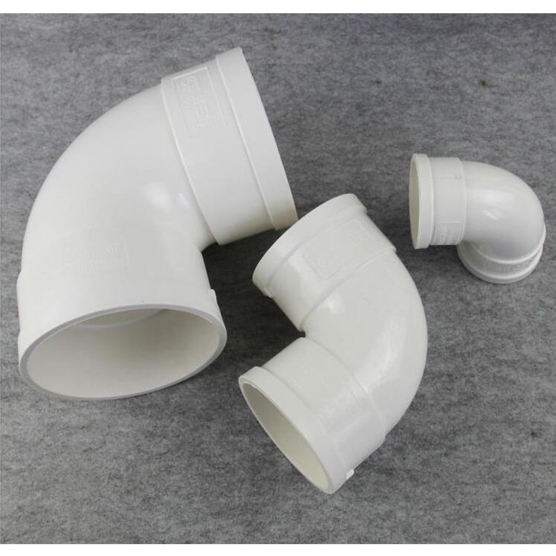 PVC排水管弯头 接头 90度弯头 直角弯头50/75/110/160/200mmPVC-U