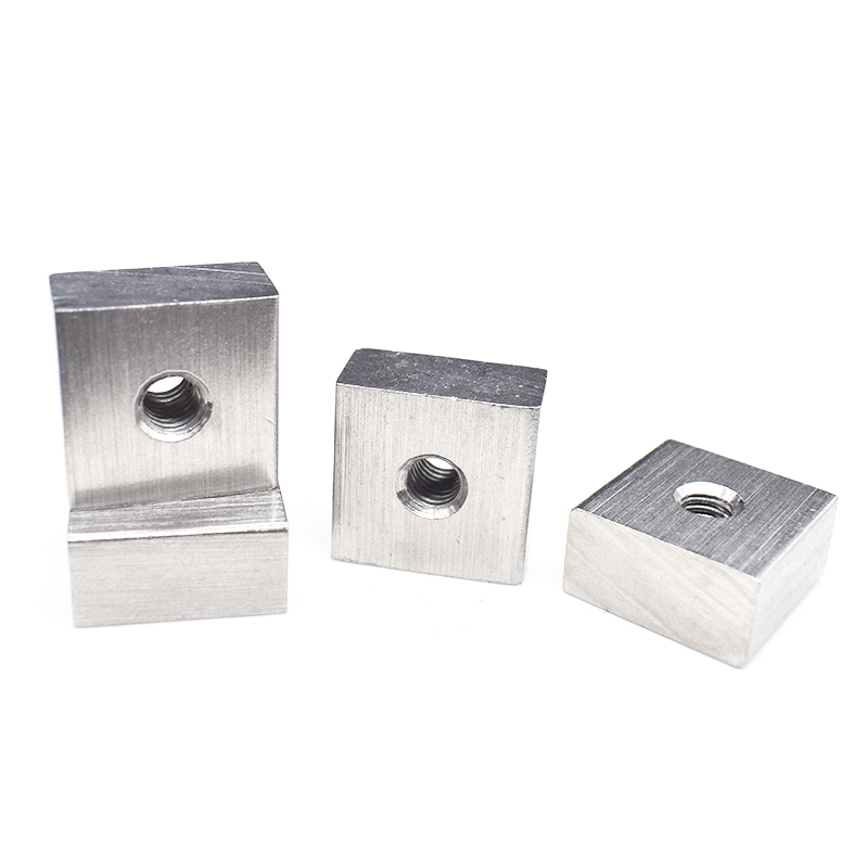 304不锈钢长方形正方形方块螺母方型螺帽非标定做异形方帽铝型材