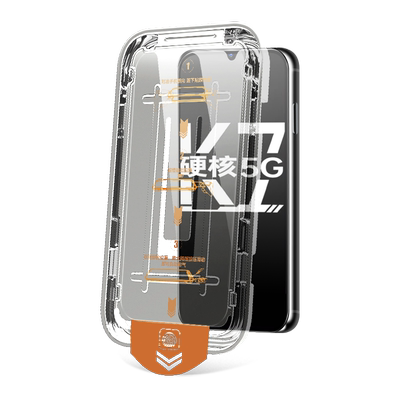 oppok7无尘舱钢化膜爽滑防爆