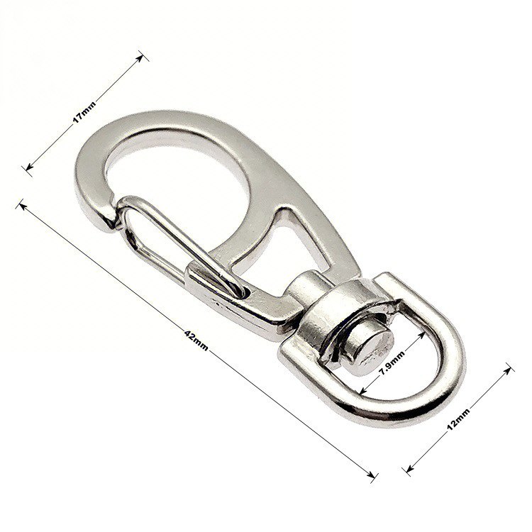 现货金属钥匙扣 锌合金狗扣 弹簧扣 小挂扣 合金箱包锁扣钳扣钩扣