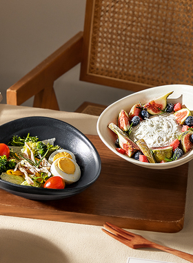 陶瓷高颜值酸奶碗餐具家用brunch碗甜品碗燕麦片碗水果沙拉碗