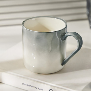 马克杯家用陶瓷水杯男生喝水杯子高级感轻奢办公室情侣茶杯咖啡杯