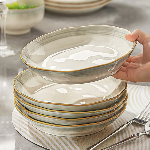 釉下彩盘子菜盘家用2025新款深盘