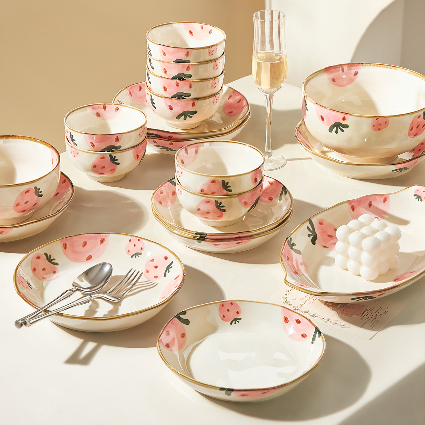 可爱陶瓷米饭碗家用2026新款高颜值儿童吃饭碗盘子好看的大碗汤碗,餐饮具,碗,淘宝优惠券,粉丝福利购,淘宝优惠卷