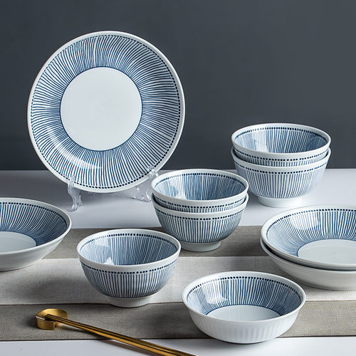 风网红陶瓷粉墨居舍套装日式