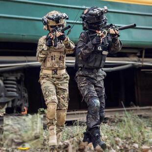儿童迷彩服套装cos特种兵衣服装备鞋子枪男孩夏令营军训户外演练