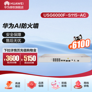 AI系列防火墙带机量400企业级2个万兆口 10个千兆口替代USG6303E S115 华为坤灵USG6000F
