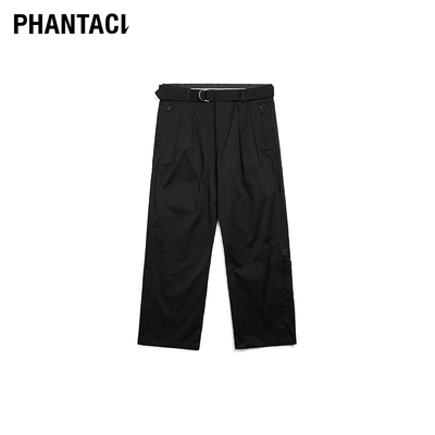 范特西周杰伦潮牌可调节腰打褶裤