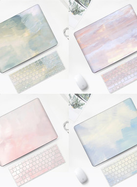 简约华为matebook14/13电脑保护壳适用于14S笔记本XPro磨砂D15外壳2023新款D16油画荣耀magicbook16pro透明壳