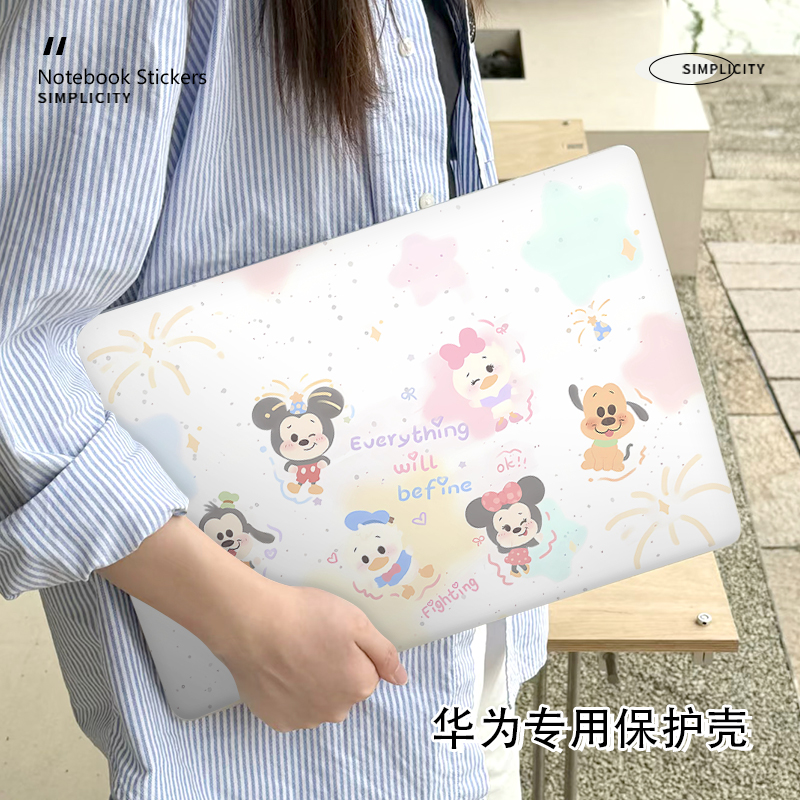 新款华为matebook14保护壳适用14S笔记本D16电脑SE版防摔D14SE版外壳13寸卡通荣耀magicbook15贴纸16S保护套