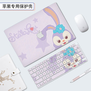 星黛露苹果电脑保护壳适用macbookpro外壳macbookair13寸保护套14寸M1笔记本pro15透明13.6寸M2可贴膜卡通12