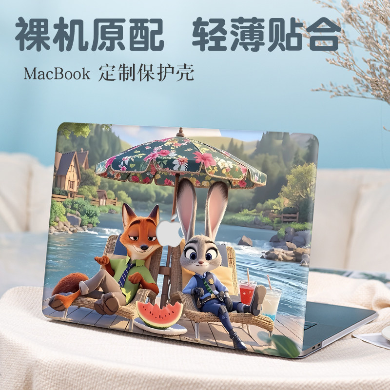 疯狂动物城2025款苹果macbookpro16保护壳适用12/11笔记本air15.3寸电脑Pro14防摔air13.6寸保护套M4/M3外壳