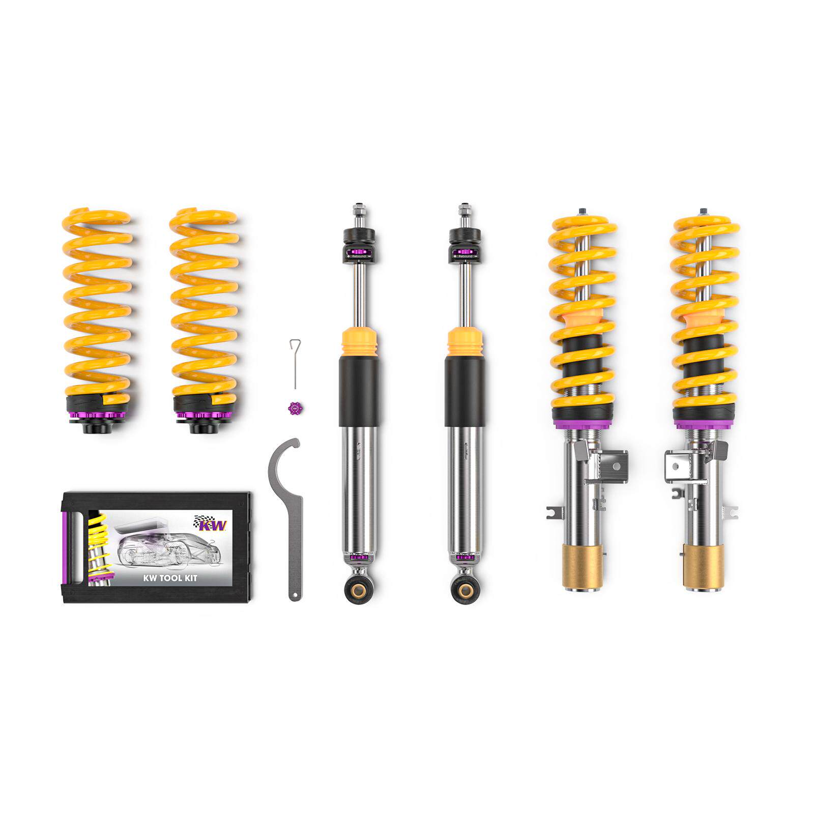 KW LE绞牙避震KW V3 Leveling减震适用于宝马2系 F45 F46 X1 F48