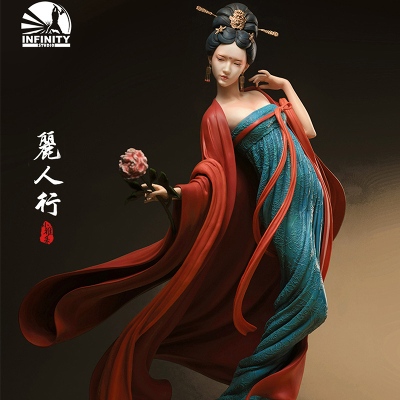 【开天工作室】罗其胜《小雅集-丽人行》国风艺术雕像