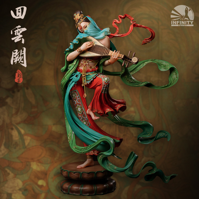 开天罗其胜国风摆件回云阙雕像