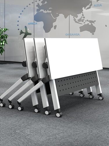 培训桌椅组合移动办公桌长条桌教育机构拼接会议桌折叠培训桌课桌