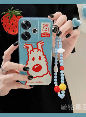 新款可爱红色小狗适用小米redmi红米Turbo3手机壳Note9Pro透明Note8Pro硅胶的7带挂绳5小众4X高级感防摔全包