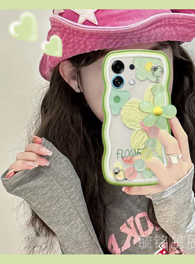 适用oppok13turbo手机壳k11新款k12s绿色k12油画k12x花朵k10pro夏日k10x小清新k9s手腕带k7x防摔k5透明硅胶的