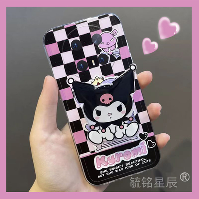 新款库洛米适用华为mate70Pro手机壳70rs棋盘格子60rs非法大师50rs保时捷40pro十30可爱50e支架20x腕带10+9/8
