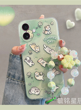 适用苹果17手机壳iphone17air新款se3绿色2躺平猫咪8plus可爱7小狗6透明6s的5/4/16promax/14/13/12/11/xs/xr