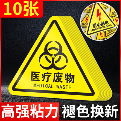 机械设备安全提醒标识PVC防水