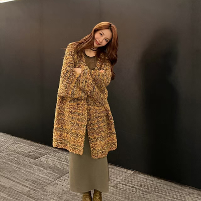 松弛感穿搭大码显瘦韩系针织外套