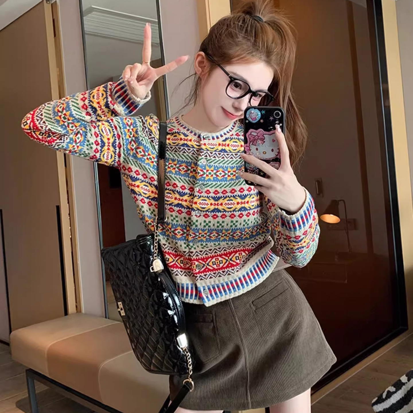 设计感小众超好看减龄外穿针织衫