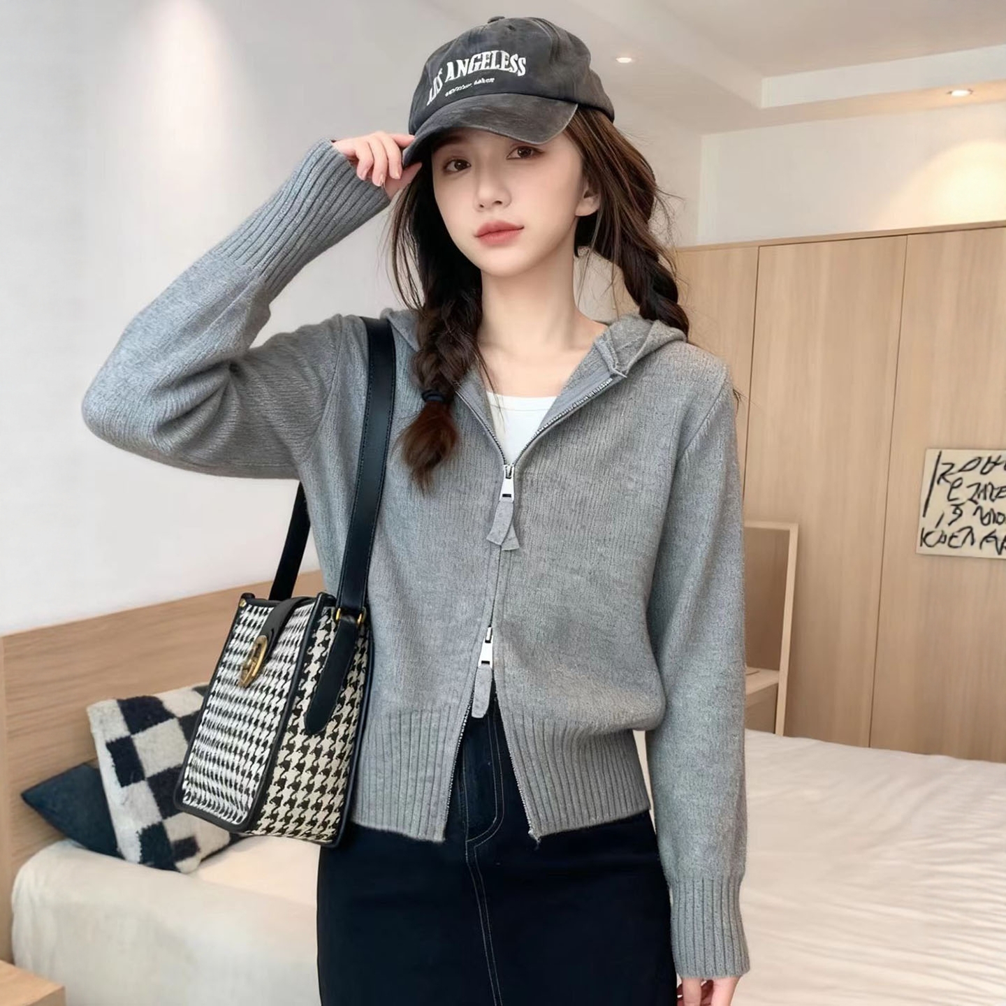 设计感小众减龄百搭洋气针织外套