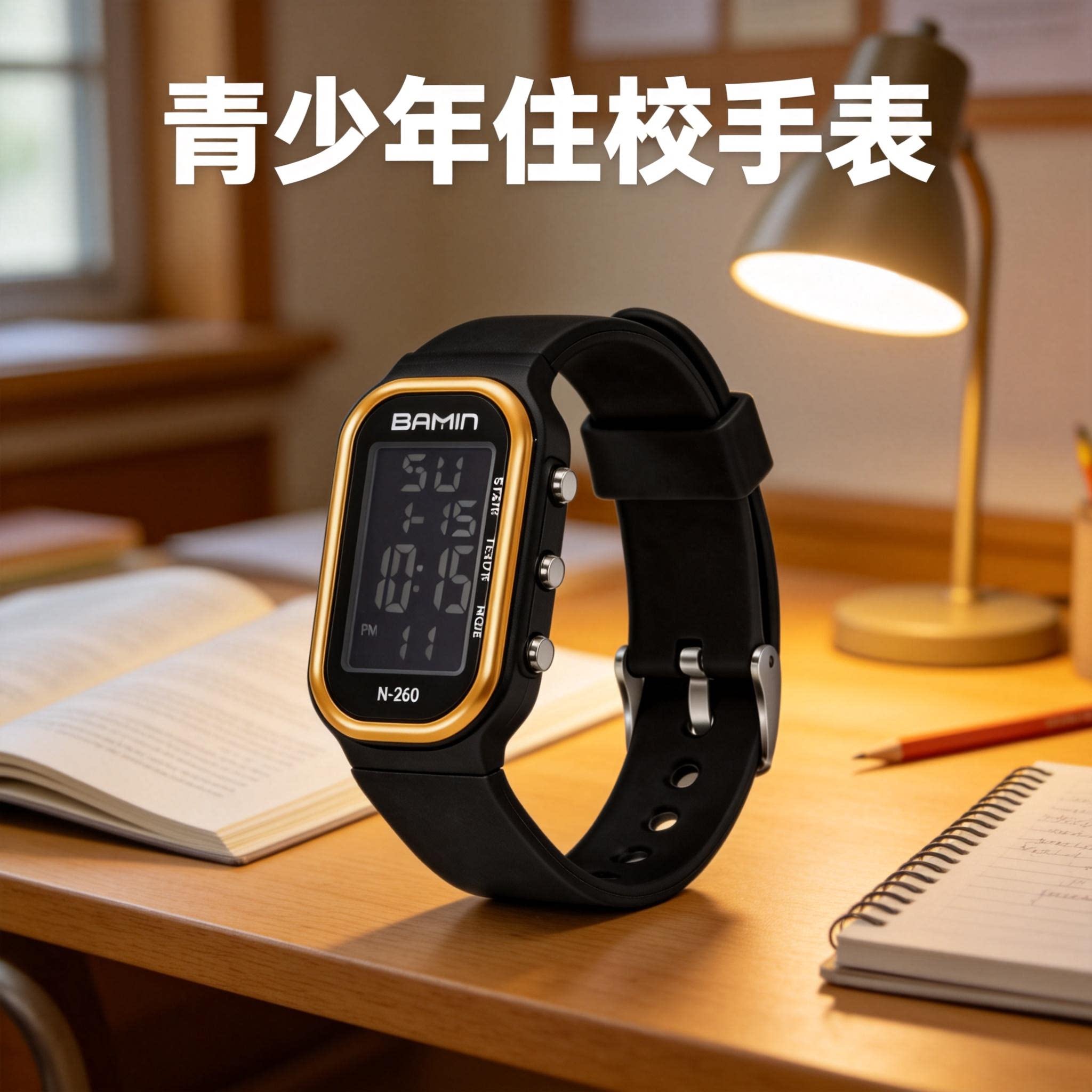 2026新款手表男款初中学生高中生住校青少年男生运动计时儿童电子