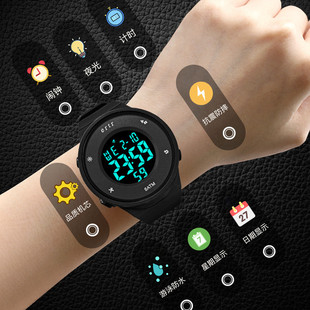 电子手表男款青少年初中学生初高中儿童男生女防水男孩2025年新款