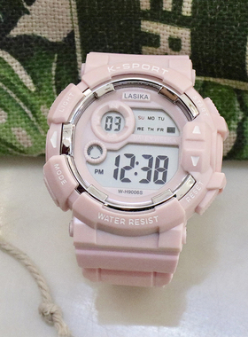 儿童电子手表小学生只看时间初中10岁以上女孩防水防摔12男13女生