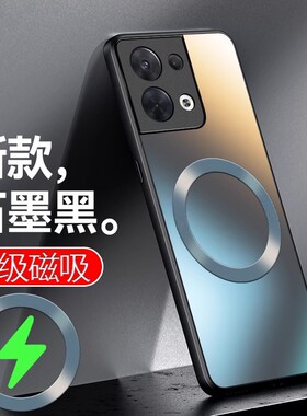 适用oppoPFZM10哦OPPO Reno8Pro十手机壳新款0pp0 ren08 pr0+磁吸PGABM10 5G曲面屏opop rneo8p女o卩ρ0的por
