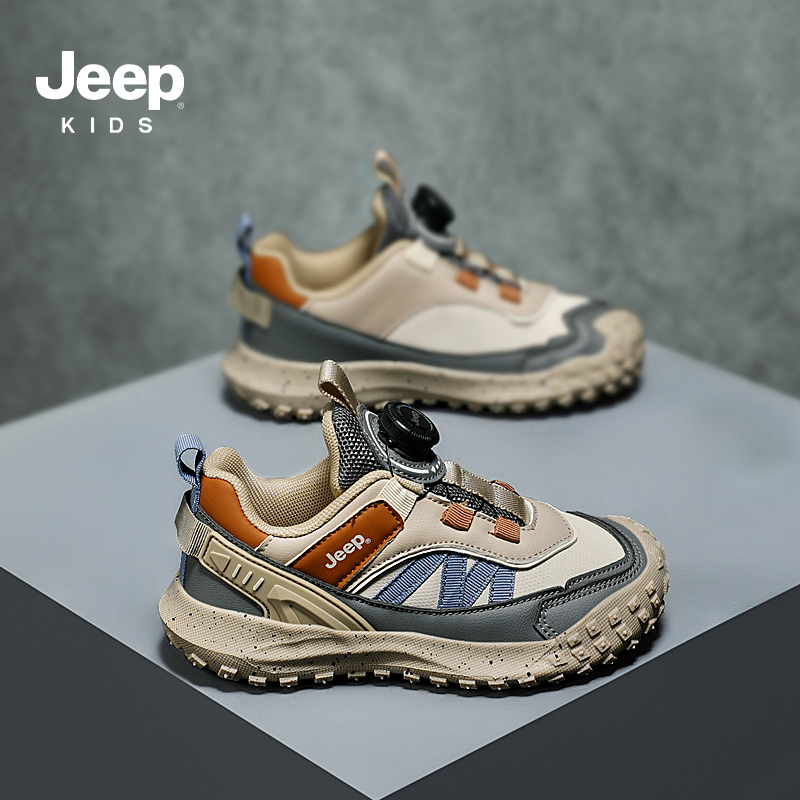 jeep男童运动鞋秋冬户外登山童鞋