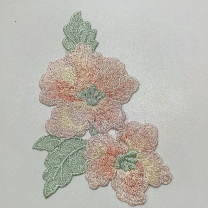 小清新中国风玉兰花刺绣补丁贴服装破洞修补丁花个性百搭装饰辅料