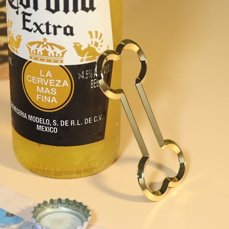 爆款个性锌合金搞怪骨头造型啤酒开瓶器创意起子高颜值家居摆件