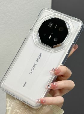 适用华为mate70rs非凡大师80rs手机壳新款mate60/50/40rs保时捷透明保护套荣耀Magic8高级全包防摔硅胶简约女