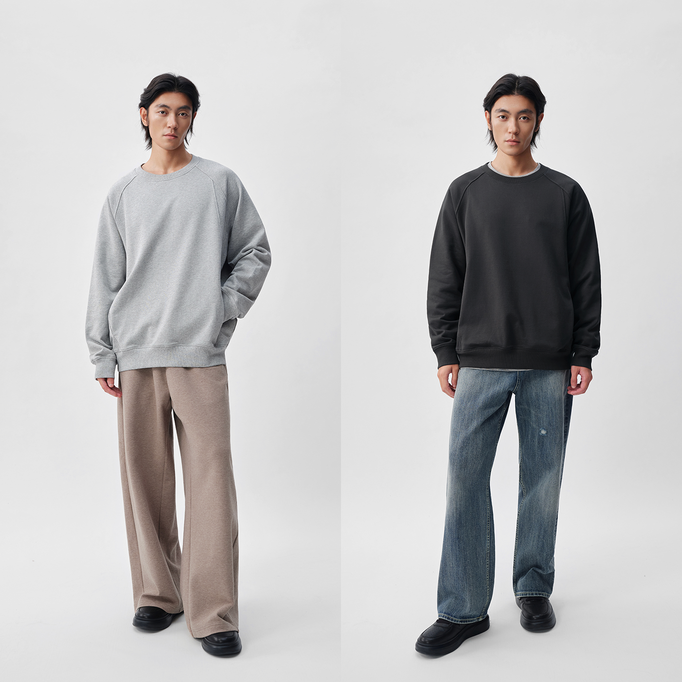 380G高克重双股纱圆领卫衣