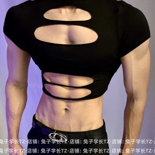 无性别穿搭辣弟装短袖