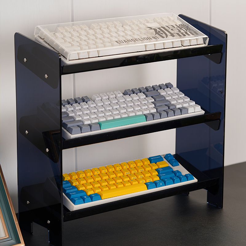 斜台键盘展示架亚克力收纳置物架
